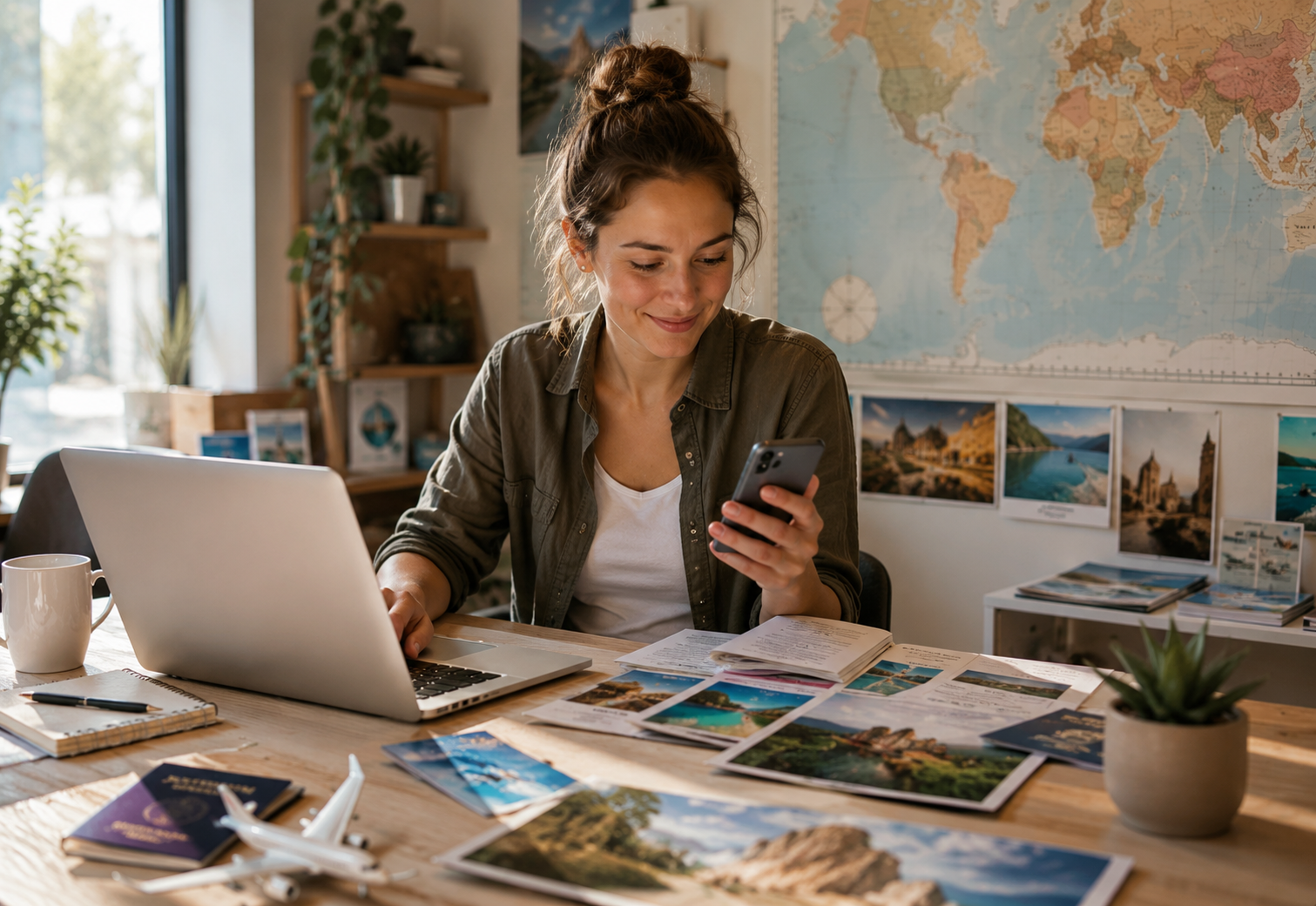 Agência de viagem recém aberta construindo presença digital